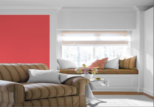 Vermelho-médio é uma das ideias de cores para casas