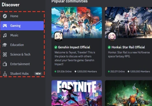 Faça parte da comunidade de jogos no Discord (Foto: Reprodução/Discord)